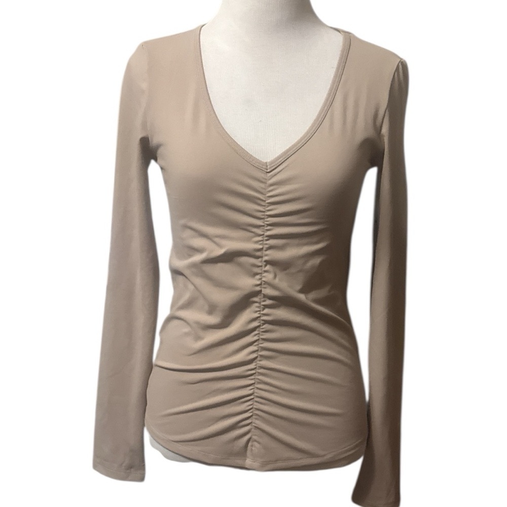 Velocity nudetech Tan Long Sleeve Women's Top, new, small